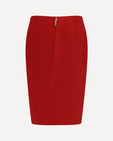 Gonna Pencil in Satin - ROSSO | Base Blu