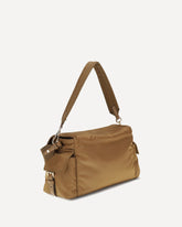 Re-Nylon Explore large Shoulder Bag - BROWN | Base Blu