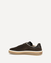 Suede Tennis Walk Sneakers - BROWN | Base Blu