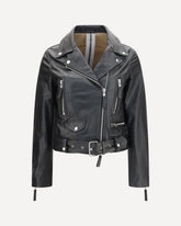 Giacca in pelle - NERO | Base Blu