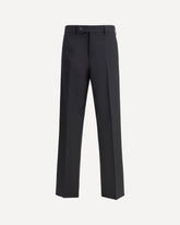 Trousers in Cotton Gabardine - BLACK | Base Blu