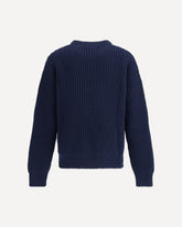 Wool Ls Cn Jumper Sweater - BLUE | Base Blu
