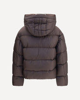Hooded Down Jacket - BROWN | Base Blu