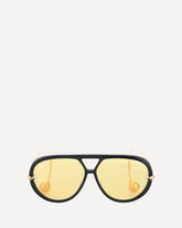 Drop Aviator Sunglasses - YELLOW | Base Blu