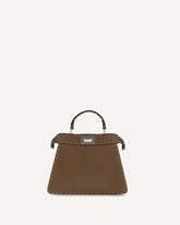 Peekaboo ISeeU small Handbag - BROWN | Base Blu