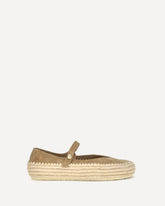 Rio suede and raffia Mary Jane Espadrillas - BEIGE | Base Blu
