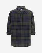 Elishaw check Shirt - BROWN | Base Blu