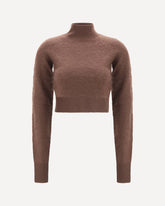 Agio cashmere Top - BROWN | Base Blu
