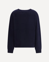 Crewneck Sweater N°431 Mike in Cashmere - BLUE | Base Blu