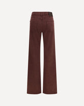 High-rise straight-leg Jeans - BORDEAUX | Base Blu