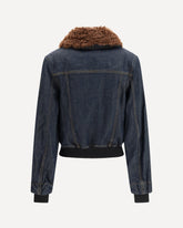 Denim Bomber Jacket - BLUE | Base Blu