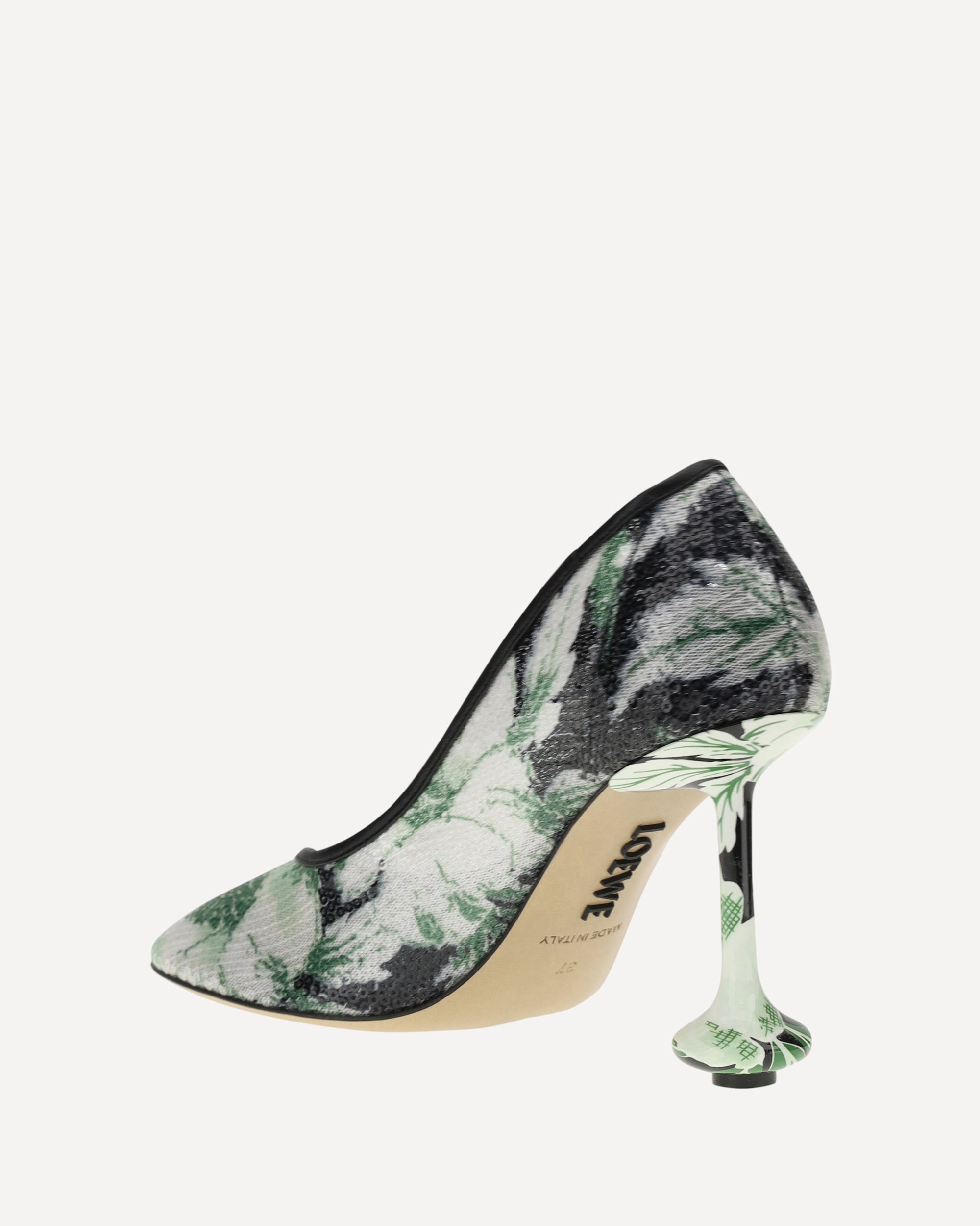 LOEWE Toy Pumps with sequins GREEN | Base Blu