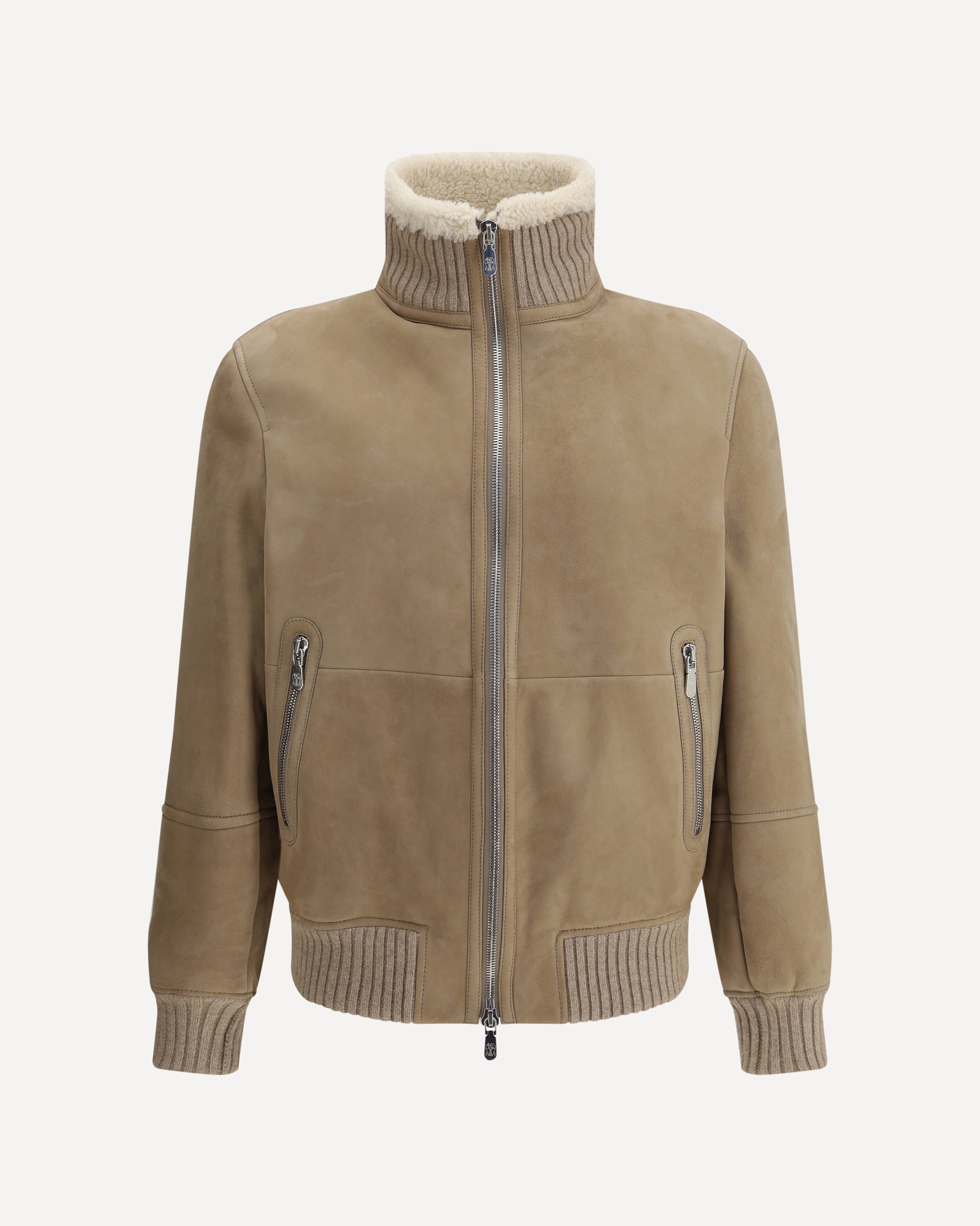 Brunello Cucinelli ジャケット BRUNELLO CUCINELLI Shearling Jacket BEIGE | Base Blu
