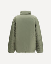 Padded Jacket with zip - GREEN | Base Blu