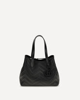 GG Marmont shopping Bag - BLACK | Base Blu