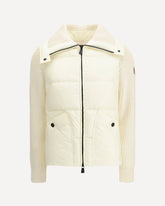 High collar quilted long sleeve Jacket - CREAM | Base Blu