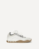 Sneakers in tessuto e pelle scamosciata - BIANCO | Base Blu