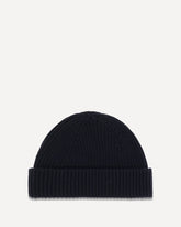Beanie in ribbed knit with logo - BLUE | Base Blu