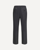 Pinstriped Pants - GREY | Base Blu