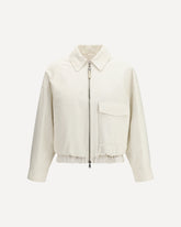 Linen Jacket - WHITE | Base Blu