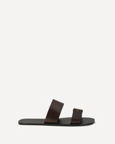 Sandali Babylone in pelle - MARRONE | Base Blu