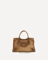 Suede Le City medium Handbag - BEIGE | Base Blu