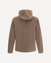 Hooded button-front Jacket - BROWN | Base Blu