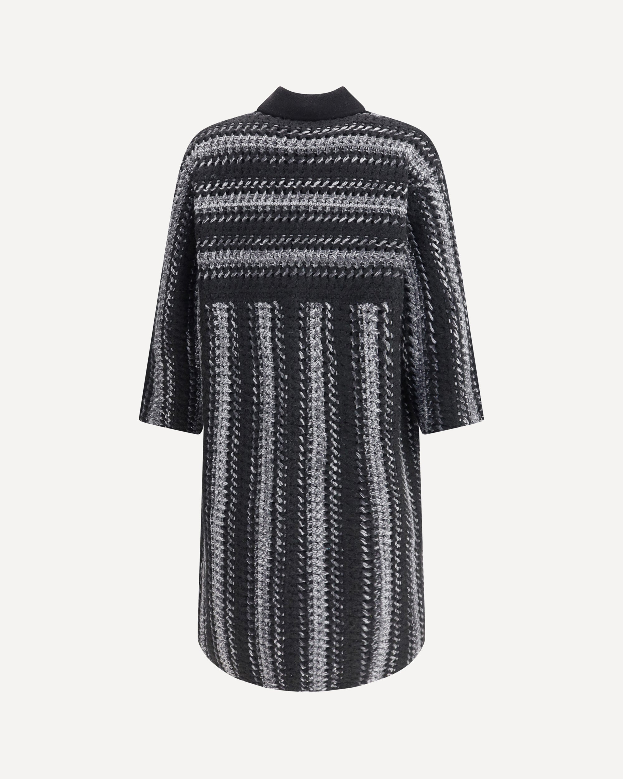 FABIANA FILIPPI Soft Wool and Cashmere Double Coat BLACK