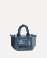 Borsa Tote Trapeze media in denim - BLU | Base Blu