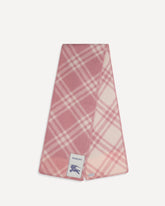 Check wool Scarf - PINK | Base Blu