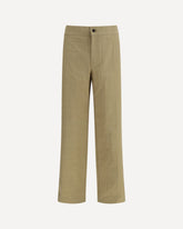 Textured check cotton Pants - BEIGE | Base Blu