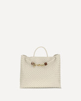 Borsa a Mano Andiamo grande - CREMA  | Base Blu