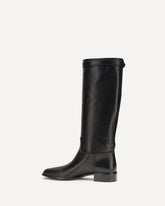 High leather Boots - BLACK | Base Blu