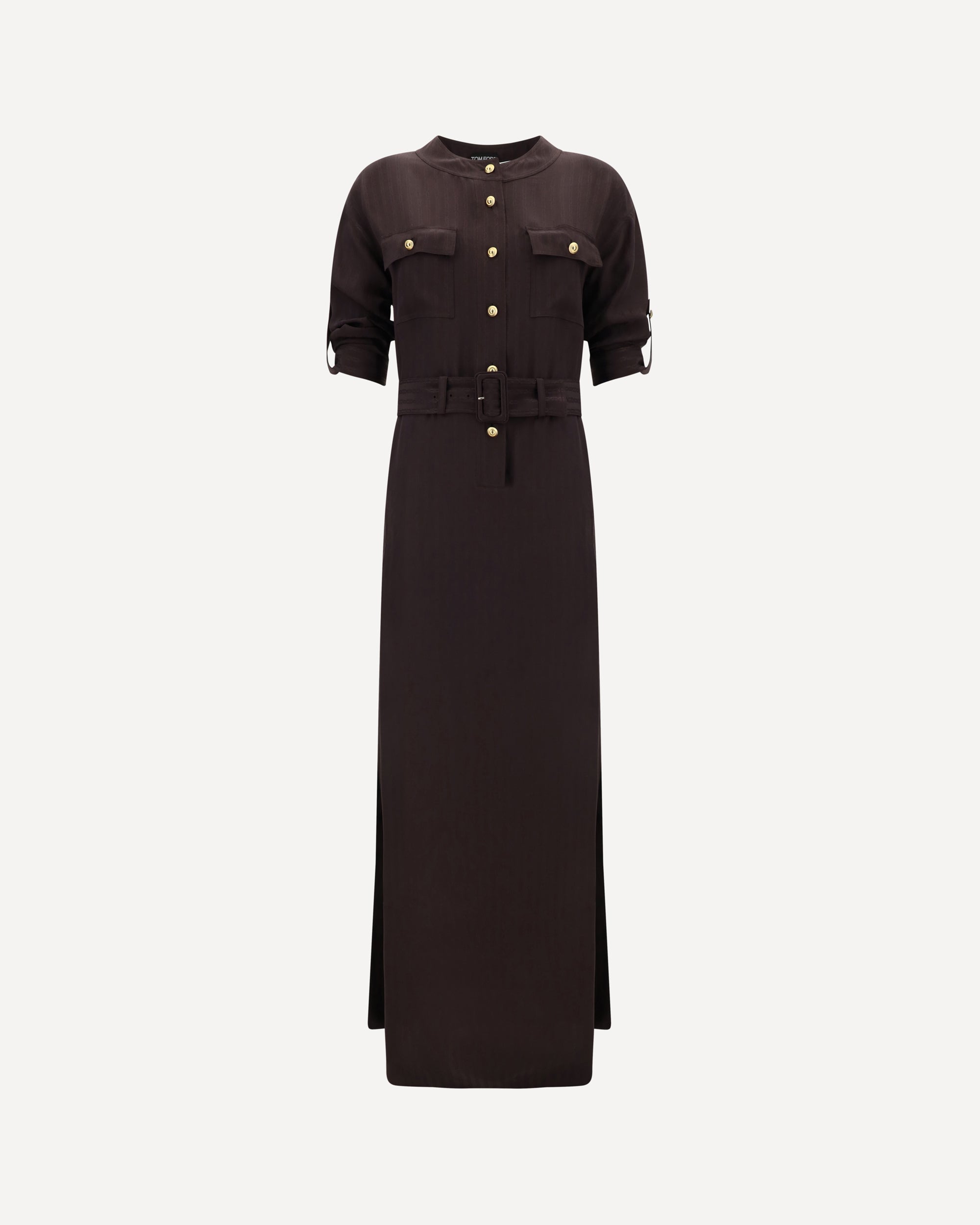 TOM FORD Long chemisier Dress BROWN