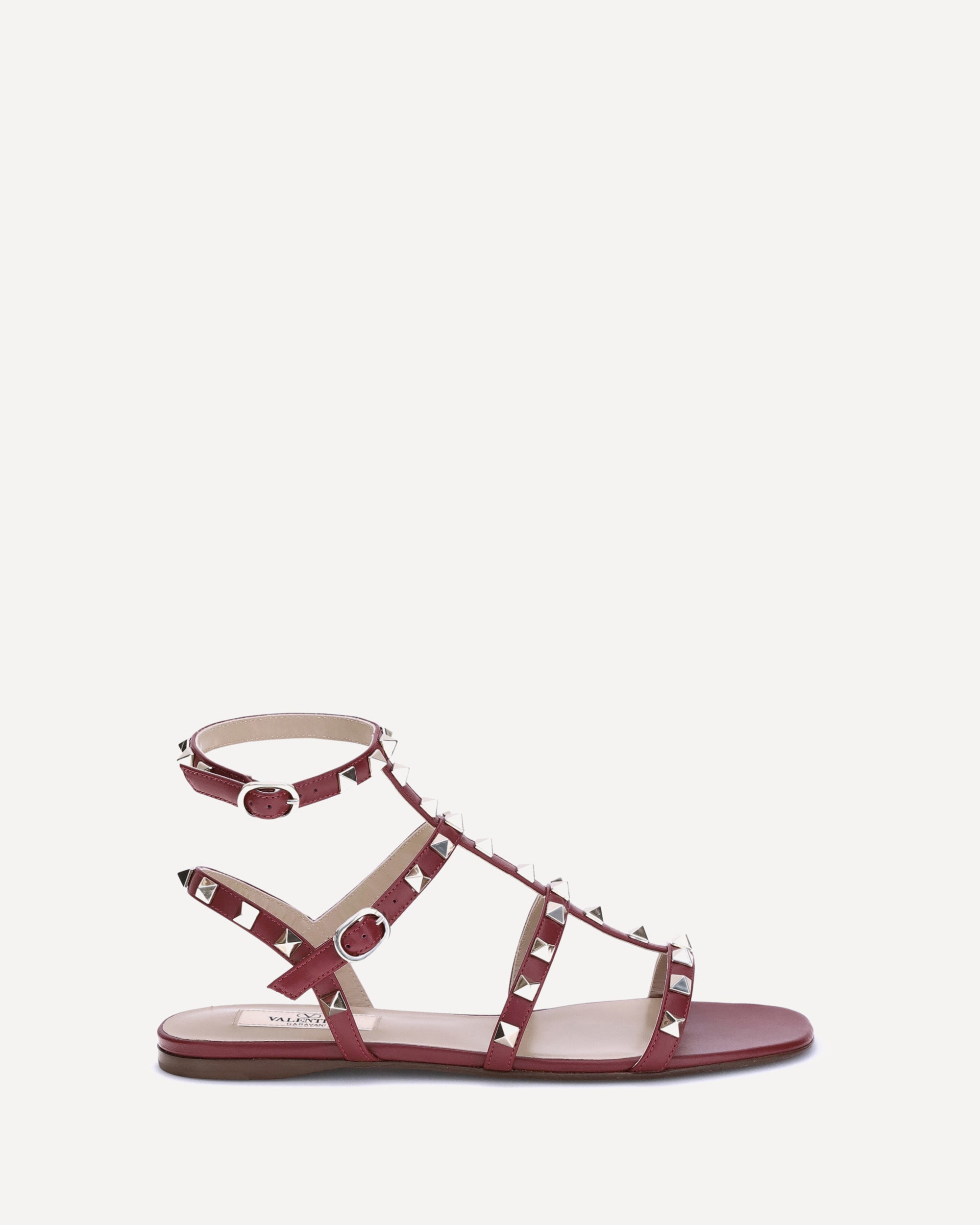 Valentino スタッズ付きレッドミュール サイズ24cm Valentino スタッズ付きレッドミュール サイズ24cm 関送込】VALENTINO