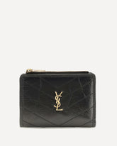 Niki Vintage leather bifold Wallet - BLACK | Base Blu