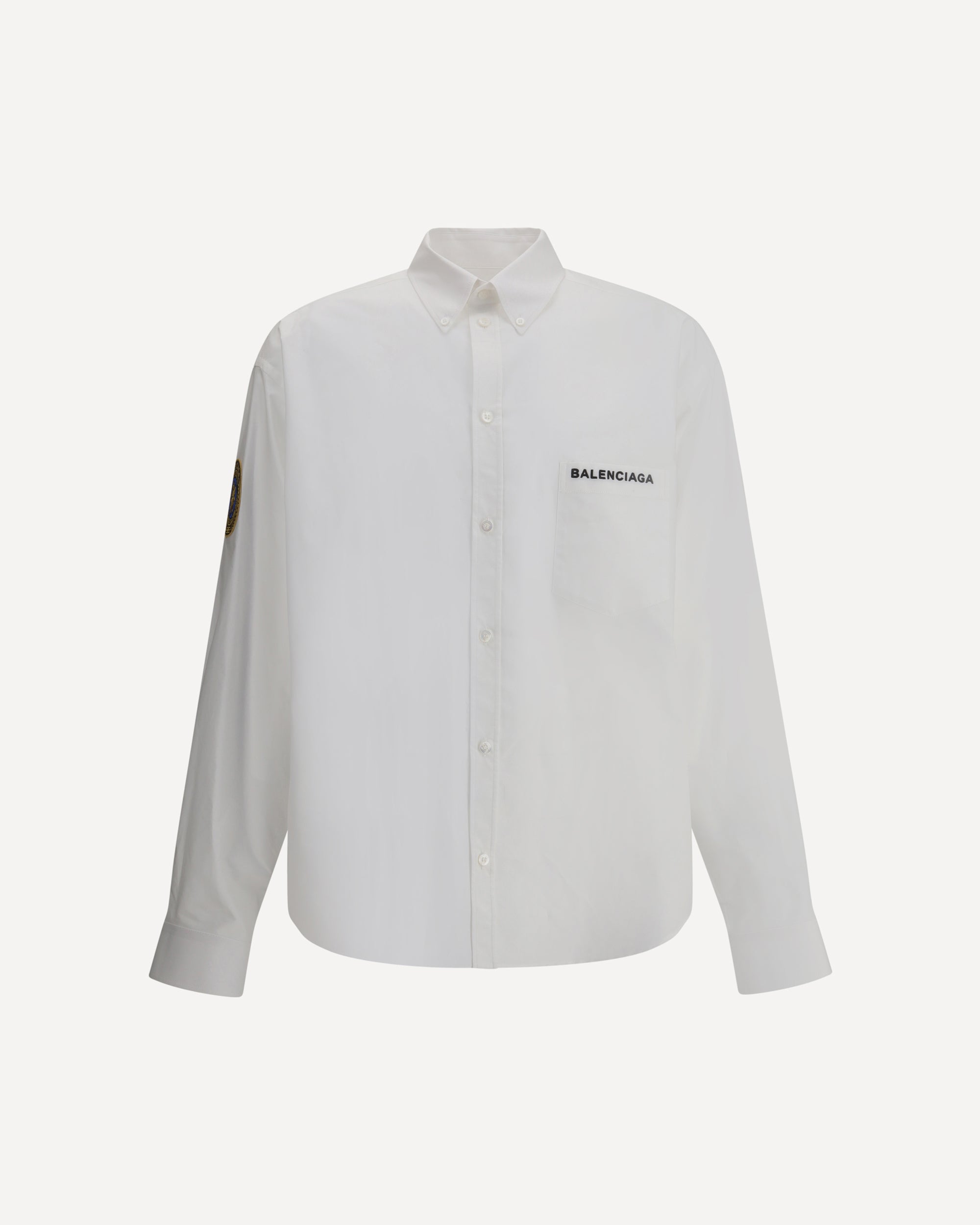 balenciaga white dress shirt Balenciaga Paris White Dress Shirt Full Zip Mens Size 38