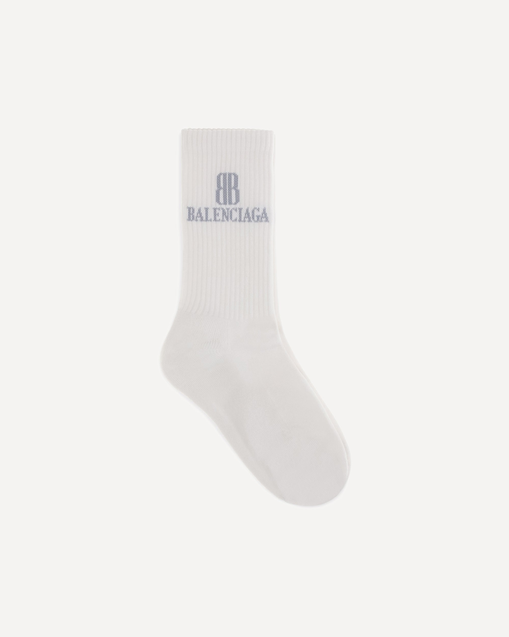 BALENCIAGA Nano BB Socks WHITE | Base Blu