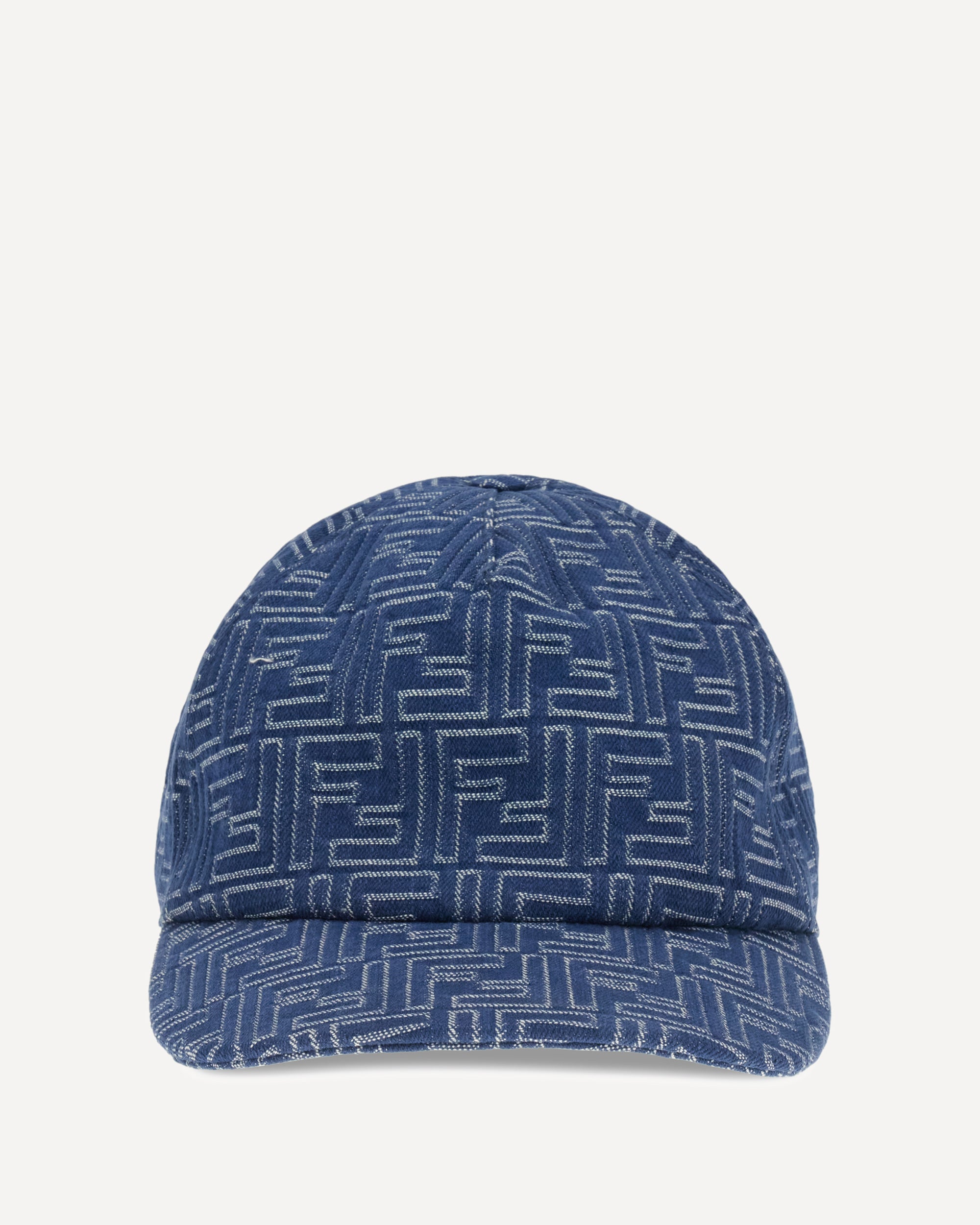 FENDI Denim embroidery Baseball Hat BLUE | Base Blu