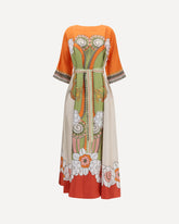 LA DOUBLE J Silk Muumuu Dress MULTICOLOUR
