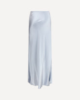 Asymmetric satin Skirt - LIGHT BLUE | Base Blu
