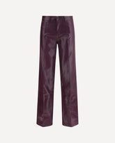 ‘Marty’ coated stretch denim Jeans - PURPLE | Base Blu