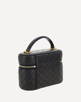 Vanity Gaby leather Handbag - BLACK | Base Blu
