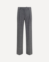 Tailored cotton blend Pants - GREY | Base Blu