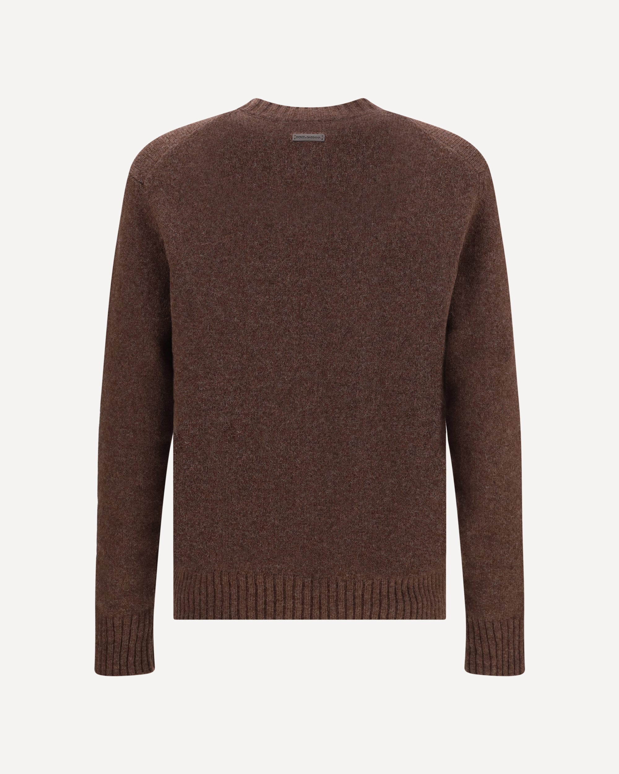 DOLCE & GABBANA Crewneck Wool Sweater BROWN | Base Blu