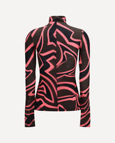 Top Fiammato in jersey di lana - MULTICOLORE | Base Blu