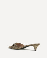 Slider Sandals with buckle - BEIGE | Base Blu