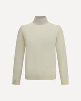 Maglione dolcevita - CREMA  | Base Blu