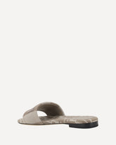 FF embroidery Sandals - BEIGE | Base Blu