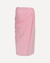 Pareo Skirt in stretch muslin - PINK | Base Blu